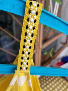 Yellow Polka Dot Top