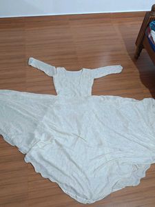 Flared Gown Offwhite