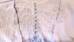 Chikankari Cotton Kurta With Palazzo