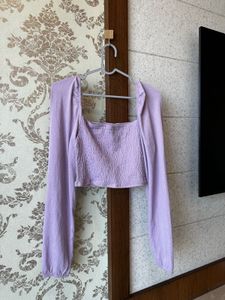 Lilac Crop Top