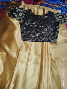 Golden Gorgeous Saree With Blouse