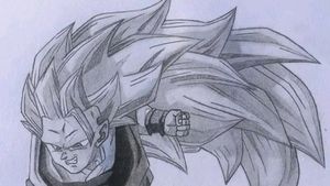 Goku Ssj3 Hand Made Drawing.
