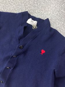 AMI Paris Navy Cardigan