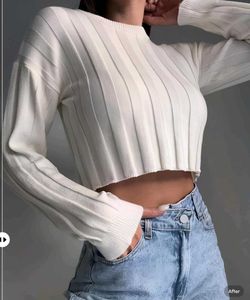 New with tag Pinterest Ribbed Knit Cropped Sweater
