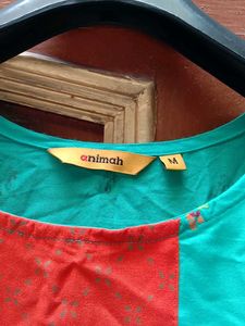 Teal Printed Kurti
