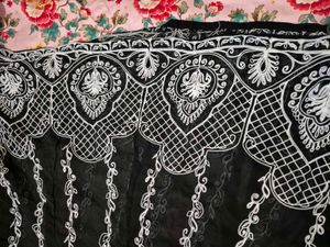 Embroidered Black Anakali With Stylish Duppta