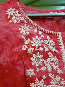 Plus Size Chikankari Kurti