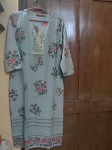 Melange Floral Straight Kurta New With Tag