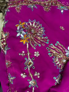 Embroidered Pink Fabric