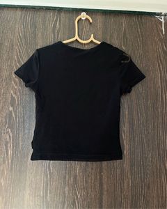 Black Classic Crop Top