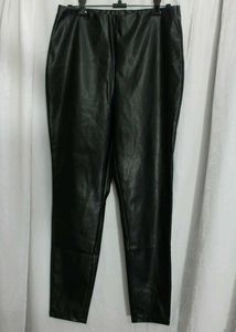 H&amp;M Black Faux Leather Pants