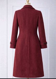 Elegant Burgundy Trench Coat