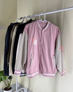 Pink Varsity Jacket