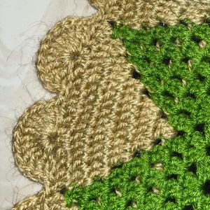 Crochet Heart Doormat