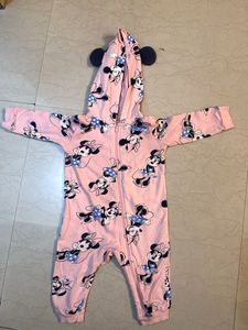Minnie Mouse Baby Onesie - Pink & Adorable!