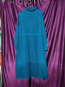 🌸Blue Knitted Turtleneck Dress 👗