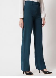 Teal Straight Formal Trouser