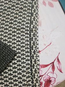 Black Cotton Kurta Set