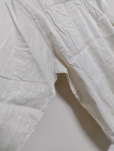Mens Cream Striped Shirt