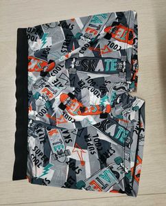 Skateboard Print Boxers