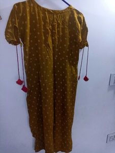 Elegant Mustard Kurta