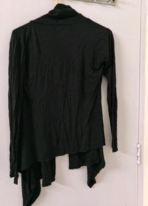 Black Full Sleeve Shrug For Daily Wear