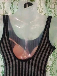 Striped One-Piece Swimsuit/Bodysuit