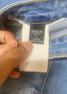 Shein- High Waist Torn Jeans - Waist Size 27-28