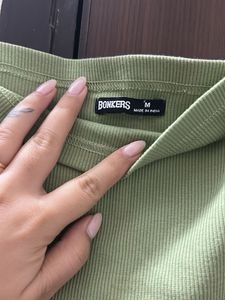Cute Green Crop Top