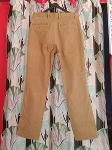 Khaki Straight Fit Pants