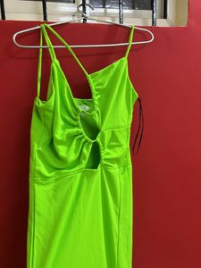 Green Color Cris Cross Dress From H&amp;M