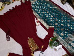 Wedding Dress With Banarsi Duppta