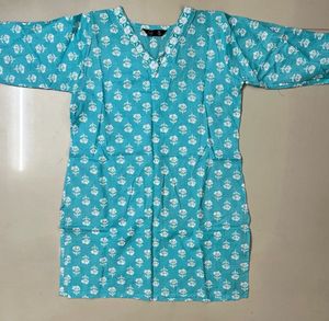 Light Blue Short Kurta