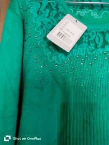 Green Lace Top