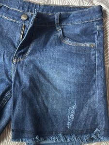 Blue Women Shorts