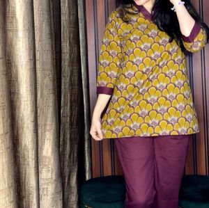 printed A line Co-ord Set