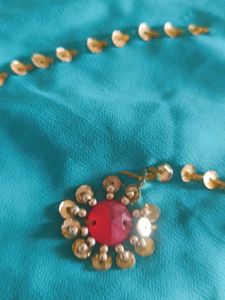 Teal Embellished Saree