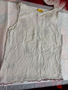 Silver Thread Embroidered Crop Top
