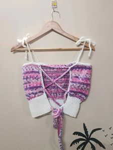 Handmade Knitted Crop Top
