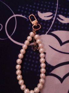 Pearl Bead Charm Keychain
