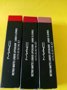 3 Mac Lipsticks
