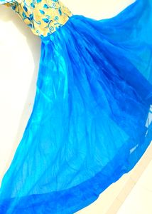 🤰🏻flared Gown For Baby Shower🌍Sea Green Colour