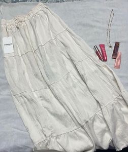 cute combo long fairy skirt &amp; off shoulder blacky