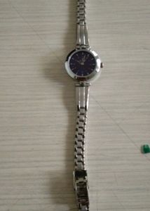 Titan Ocen Blue Dial &amp; Silver Chain Womens Watch