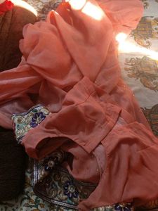 Baby Pink Colour Saree