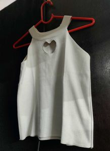 Cute Heart Cutout Tank Top