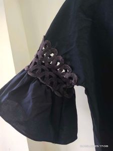 Navy Blue Cotton Top - 38 - M/L