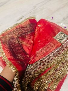Bridal Pink Embroidered Saree