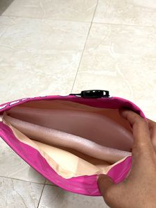 Smart Buckle Up Makeup Pouch - Rose Pink