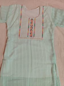 Light Green Georgette Kurti